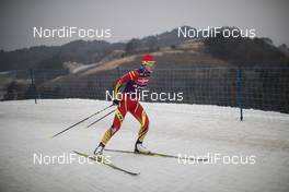01.03.2017, Pyeong Chang, Korea (KOR): Event Feature: undefined athlete competes on the track -  IBU world cup biathlon, training, Pyeong Chang (KOR). www.nordicfocus.com. © Manzoni/NordicFocus. Every downloaded picture is fee-liable.