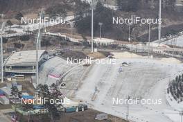 04.03.2017, Pyeong Chang, Korea (KOR): Event Feature: Overview over the Alpensia Cross-Country Stadium -  IBU world cup biathlon, training, Pyeong Chang (KOR). www.nordicfocus.com. © Manzoni/NordicFocus. Every downloaded picture is fee-liable.