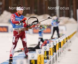 12.03.2017, Kontiolahti, Finland (FIN): Christian Gow(CAN) -  IBU world cup biathlon, single mixed relay, Kontiolahti (FIN). www.nordicfocus.com. © Tumashov/NordicFocus. Every downloaded picture is fee-liable.