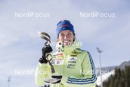 19.03.2017, Oslo, Norway (NOR): Hanna Oeberg (SWE), rookie of the year -  IBU world cup biathlon, cups, Oslo (NOR). www.nordicfocus.com. © Manzoni/NordicFocus. Every downloaded picture is fee-liable.