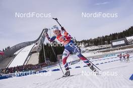 19.03.2017, Oslo, Norway (NOR): Marte Olsbu (NOR) -  IBU world cup biathlon, mass women, Oslo (NOR). www.nordicfocus.com. © Manzoni/NordicFocus. Every downloaded picture is fee-liable.