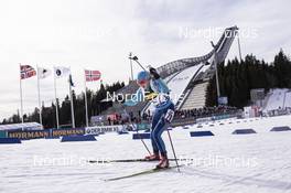 17.03.2017, Oslo, Norway (NOR): Alina Raikova (KAZ) -  IBU world cup biathlon, sprint women, Oslo (NOR). www.nordicfocus.com. © Manzoni/NordicFocus. Every downloaded picture is fee-liable.