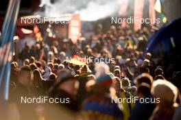15.02.2017, Hochfilzen, Austria (AUT): Event Feature: spectators - IBU world championships biathlon, individual women, Hochfilzen (AUT). www.nordicfocus.com. © NordicFocus. Every downloaded picture is fee-liable.