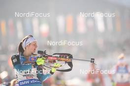 15.02.2017, Hochfilzen, Austria (AUT): Justine Braisaz (FRA) - IBU world championships biathlon, individual women, Hochfilzen (AUT). www.nordicfocus.com. © NordicFocus. Every downloaded picture is fee-liable.