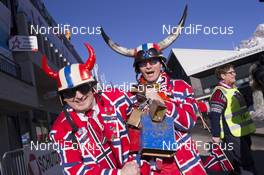 15.02.2017, Hochfilzen, Austria (AUT): Event Feature: Norwegian Fans - IBU world championships biathlon, individual women, Hochfilzen (AUT). www.nordicfocus.com. © NordicFocus. Every downloaded picture is fee-liable.