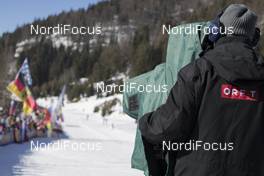 19.02.2017, Hochfilzen, Austria (AUT): Event Feature: ORF Cameraman- IBU world championships biathlon, mass men, Hochfilzen (AUT). www.nordicfocus.com. © NordicFocus. Every downloaded picture is fee-liable.