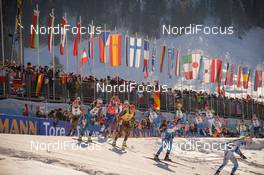 19.02.2017, Hochfilzen, Austria (AUT): Event Feature: Women Mass start - IBU world championships biathlon, mass women, Hochfilzen (AUT). www.nordicfocus.com. © NordicFocus. Every downloaded picture is fee-liable.