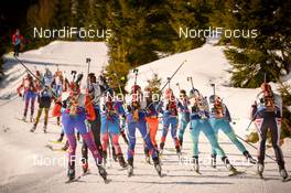 19.02.2017, Hochfilzen, Austria (AUT): Event Feature: Women Mass start - IBU world championships biathlon, mass women, Hochfilzen (AUT). www.nordicfocus.com. © NordicFocus. Every downloaded picture is fee-liable.