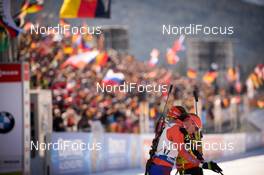 19.02.2017, Hochfilzen, Austria (AUT): Susan Dunklee (USA), Laura Dahlmeier (GER) - IBU world championships biathlon, mass women, Hochfilzen (AUT). www.nordicfocus.com. © NordicFocus. Every downloaded picture is fee-liable.