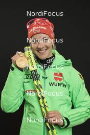 17.02.2017, Hochfilzen, Austria (AUT): Maren Hammerschmidt (GER) - IBU world championships biathlon, medals, Hochfilzen (AUT). www.nordicfocus.com. © NordicFocus. Every downloaded picture is fee-liable.