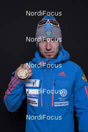 09.02.2017, Hochfilzen, Austria (AUT): Alexander Loginov (RUS) - IBU world championships biathlon, medals, Hochfilzen (AUT). www.nordicfocus.com. © NordicFocus. Every downloaded picture is fee-liable.