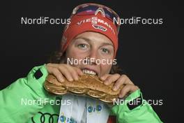 17.02.2017, Hochfilzen, Austria (AUT): Laura Dahlmeier (GER) - IBU world championships biathlon, medals, Hochfilzen (AUT). www.nordicfocus.com. © NordicFocus. Every downloaded picture is fee-liable.