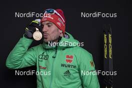 09.02.2017, Hochfilzen, Austria (AUT): Arnd Peiffer (GER) - IBU world championships biathlon, medals, Hochfilzen (AUT). www.nordicfocus.com. © NordicFocus. Every downloaded picture is fee-liable.