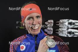 19.02.2017, Hochfilzen, Austria (AUT): Susan Dunklee (USA) - IBU world championships biathlon, medals, Hochfilzen (AUT). www.nordicfocus.com. © NordicFocus. Every downloaded picture is fee-liable.