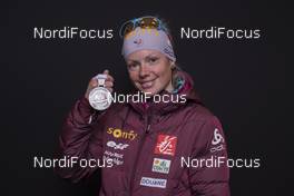 09.02.2017, Hochfilzen, Austria (AUT): Marie Dorin Habert (FRA) - IBU world championships biathlon, medals, Hochfilzen (AUT). www.nordicfocus.com. © NordicFocus. Every downloaded picture is fee-liable.