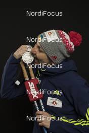 17.02.2017, Hochfilzen, Austria (AUT): Olena Pidhrushna (UKR) - IBU world championships biathlon, medals, Hochfilzen (AUT). www.nordicfocus.com. © NordicFocus. Every downloaded picture is fee-liable.