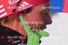 12.02.2017, Hochfilzen, Austria (AUT): Laura Dahlmeier (GER) - IBU world championships biathlon, medals, Hochfilzen (AUT). www.nordicfocus.com. © NordicFocus. Every downloaded picture is fee-liable.