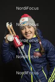 17.02.2017, Hochfilzen, Austria (AUT): Yuliia Dzhima (UKR) - IBU world championships biathlon, medals, Hochfilzen (AUT). www.nordicfocus.com. © NordicFocus. Every downloaded picture is fee-liable.