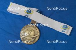 09.02.2017, Hochfilzen, Austria (AUT): Event Feature: Bronce Medal - IBU world championships biathlon, medals, Hochfilzen (AUT). www.nordicfocus.com. © NordicFocus. Every downloaded picture is fee-liable.