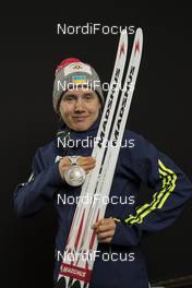 17.02.2017, Hochfilzen, Austria (AUT): Anastasiya Merkushyna (UKR) - IBU world championships biathlon, medals, Hochfilzen (AUT). www.nordicfocus.com. © NordicFocus. Every downloaded picture is fee-liable.