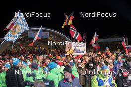 12.02.2017, Hochfilzen, Austria (AUT): Fans await the medal ceremonie - IBU world championships biathlon, medals, Hochfilzen (AUT). www.nordicfocus.com. © NordicFocus. Every downloaded picture is fee-liable.