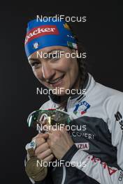 15.02.2017, Hochfilzen, Austria (AUT): Alexia Runggaldier (ITA) - IBU world championships biathlon, medals, Hochfilzen (AUT). www.nordicfocus.com. © NordicFocus. Every downloaded picture is fee-liable.