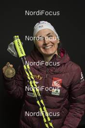 17.02.2017, Hochfilzen, Austria (AUT): Justine Braisaz (FRA) - IBU world championships biathlon, medals, Hochfilzen (AUT). www.nordicfocus.com. © NordicFocus. Every downloaded picture is fee-liable.
