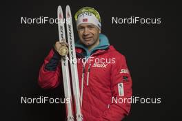 12.02.2017, Hochfilzen, Austria (AUT): Ole Einar Bjoerndalen (NOR) - IBU world championships biathlon, medals, Hochfilzen (AUT). www.nordicfocus.com. © NordicFocus. Every downloaded picture is fee-liable.