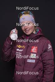 09.02.2017, Hochfilzen, Austria (AUT): Marie Dorin Habert (FRA) - IBU world championships biathlon, medals, Hochfilzen (AUT). www.nordicfocus.com. © NordicFocus. Every downloaded picture is fee-liable.