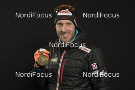 18.02.2017, Hochfilzen, Austria (AUT): Dominik Landertinger (AUT) - IBU world championships biathlon, medals, Hochfilzen (AUT). www.nordicfocus.com. © NordicFocus. Every downloaded picture is fee-liable.