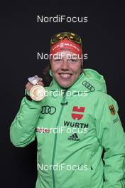 09.02.2017, Hochfilzen, Austria (AUT): Laura Dahlmeier (GER) - IBU world championships biathlon, medals, Hochfilzen (AUT). www.nordicfocus.com. © NordicFocus. Every downloaded picture is fee-liable.