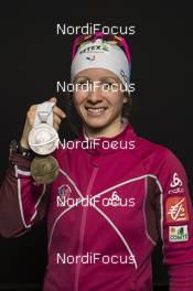 10.02.2017, Hochfilzen, Austria (AUT): Anais Chevalier (FRA) - IBU world championships biathlon, medals, Hochfilzen (AUT). www.nordicfocus.com. © NordicFocus. Every downloaded picture is fee-liable.
