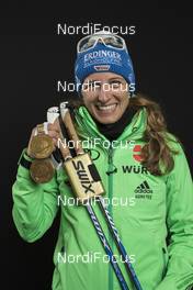 17.02.2017, Hochfilzen, Austria (AUT): Vanessa Hinz (GER) - IBU world championships biathlon, medals, Hochfilzen (AUT). www.nordicfocus.com. © NordicFocus. Every downloaded picture is fee-liable.