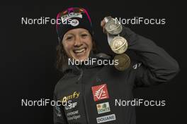 17.02.2017, Hochfilzen, Austria (AUT): Anais Chevalier (FRA) - IBU world championships biathlon, medals, Hochfilzen (AUT). www.nordicfocus.com. © NordicFocus. Every downloaded picture is fee-liable.