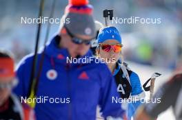 09.02.2017, Hochfilzen, Austria (AUT): Lisa Vittozzi (ITA) - IBU world championships biathlon, relay mixed, Hochfilzen (AUT). www.nordicfocus.com. © NordicFocus. Every downloaded picture is fee-liable.
