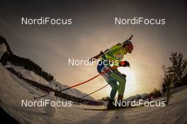 12.02.2017, Hochfilzen, Austria (AUT): Fredrik Lindstroem (SWE) - IBU world championships biathlon, pursuit men, Hochfilzen (AUT). www.nordicfocus.com. © NordicFocus. Every downloaded picture is fee-liable.