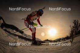 12.02.2017, Hochfilzen, Austria (AUT): Michael Roesch (BEL) - IBU world championships biathlon, pursuit men, Hochfilzen (AUT). www.nordicfocus.com. © NordicFocus. Every downloaded picture is fee-liable.