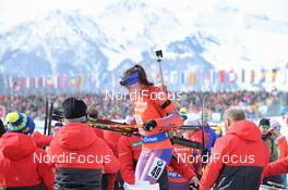12.02.2017, Hochfilzen, Austria (AUT): Joanne Reid (USA) - IBU world championships biathlon, pursuit women, Hochfilzen (AUT). www.nordicfocus.com. © NordicFocus. Every downloaded picture is fee-liable.