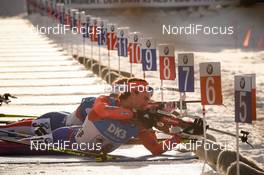 18.02.2017, Hochfilzen, Austria (AUT): Sean Doherty (USA) - IBU world championships biathlon, relay men, Hochfilzen (AUT). www.nordicfocus.com. © NordicFocus. Every downloaded picture is fee-liable.