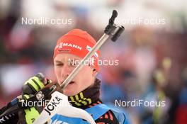 18.02.2017, Hochfilzen, Austria (AUT): Benedikt Doll (GER) - IBU world championships biathlon, relay men, Hochfilzen (AUT). www.nordicfocus.com. © NordicFocus. Every downloaded picture is fee-liable.