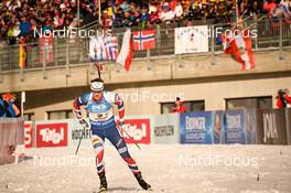 18.02.2017, Hochfilzen, Austria (AUT): Tarjei Boe (NOR) - IBU world championships biathlon, relay men, Hochfilzen (AUT). www.nordicfocus.com. © NordicFocus. Every downloaded picture is fee-liable.