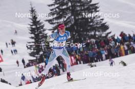 18.02.2017, Hochfilzen, Austria (AUT): Miha Dovzan (SLO) - IBU world championships biathlon, relay men, Hochfilzen (AUT). www.nordicfocus.com. © NordicFocus. Every downloaded picture is fee-liable.