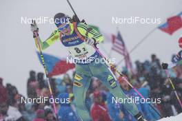 17.02.2017, Hochfilzen, Austria (AUT): Hanna Oeberg (SWE) - IBU world championships biathlon, relay women, Hochfilzen (AUT). www.nordicfocus.com. © NordicFocus. Every downloaded picture is fee-liable.