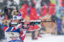 17.02.2017, Hochfilzen, Austria (AUT): Tiril Eckhoff (NOR) - IBU world championships biathlon, relay women, Hochfilzen (AUT). www.nordicfocus.com. © NordicFocus. Every downloaded picture is fee-liable.