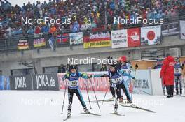 17.02.2017, Hochfilzen, Austria (AUT): Sari Furuya (JPN), Kirari Tanaka (JPN) - IBU world championships biathlon, relay women, Hochfilzen (AUT). www.nordicfocus.com. © NordicFocus. Every downloaded picture is fee-liable.