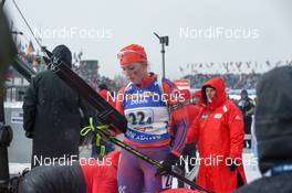 17.02.2017, Hochfilzen, Austria (AUT): Madeleine Phaneuf (USA) - IBU world championships biathlon, relay women, Hochfilzen (AUT). www.nordicfocus.com. © NordicFocus. Every downloaded picture is fee-liable.