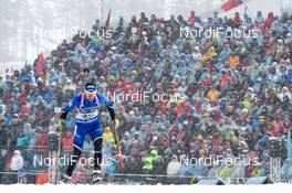 17.02.2017, Hochfilzen, Austria (AUT): Meril Beilmann (EST) - IBU world championships biathlon, relay women, Hochfilzen (AUT). www.nordicfocus.com. © NordicFocus. Every downloaded picture is fee-liable.