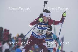 17.02.2017, Hochfilzen, Austria (AUT): Julia Ransom (CAN) - IBU world championships biathlon, relay women, Hochfilzen (AUT). www.nordicfocus.com. © NordicFocus. Every downloaded picture is fee-liable.