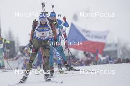 17.02.2017, Hochfilzen, Austria (AUT): Vanessa Hinz (GER) - IBU world championships biathlon, relay women, Hochfilzen (AUT). www.nordicfocus.com. © NordicFocus. Every downloaded picture is fee-liable.