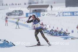 17.02.2017, Hochfilzen, Austria (AUT): Franziska Hildebrand (GER) - IBU world championships biathlon, relay women, Hochfilzen (AUT). www.nordicfocus.com. © NordicFocus. Every downloaded picture is fee-liable.